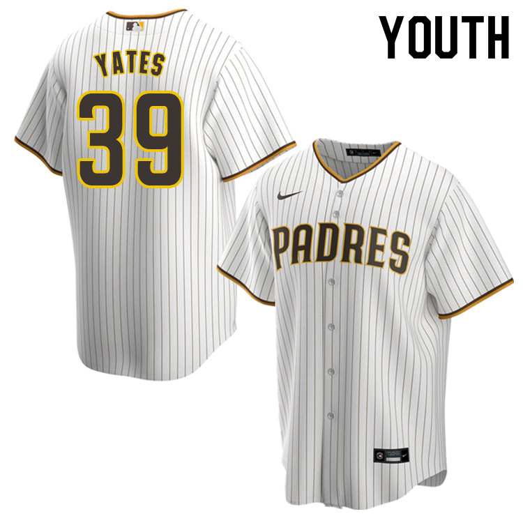 Nike Youth #39 Kirby Yates San Diego Padres Baseball Jersey Sale-White